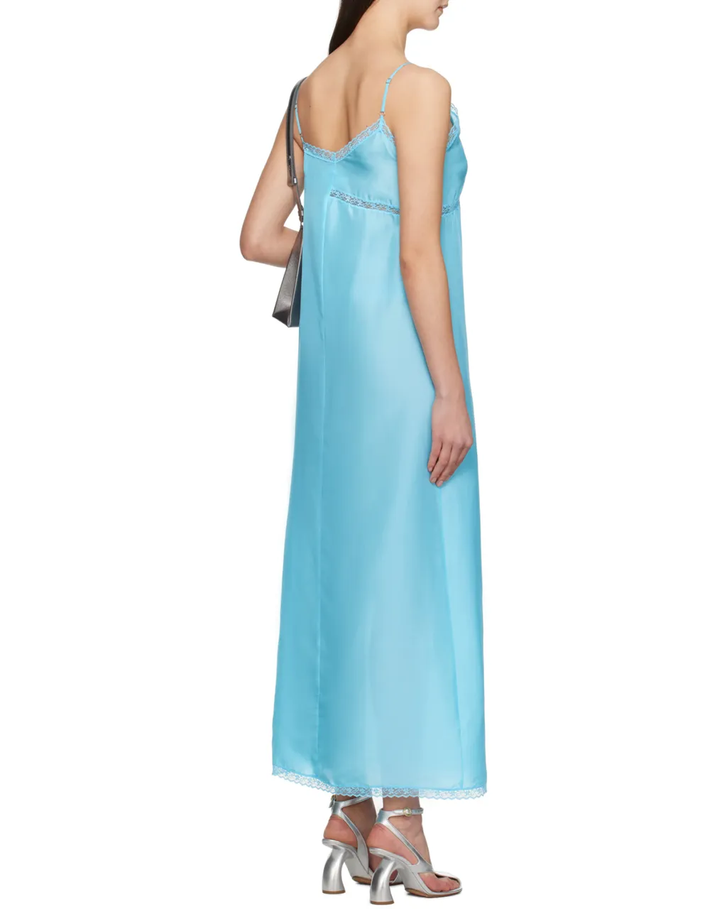 Asymmetric Silk Maxi Dress