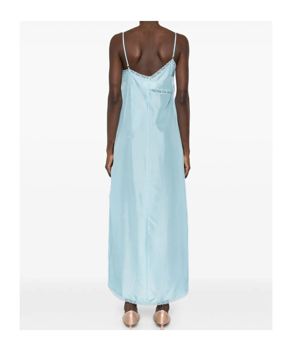 Asymmetric Silk Maxi Dress