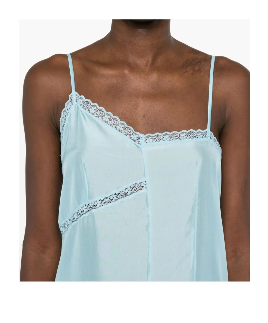 Asymmetric Silk Maxi Dress