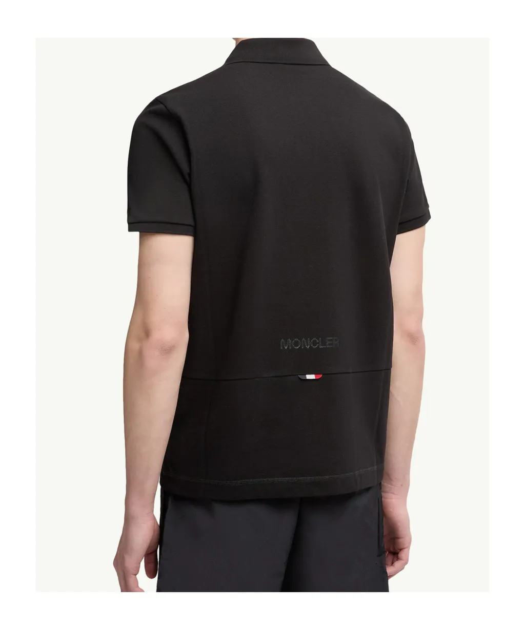 Logo Patch Cotton Piquet Polo Shirt