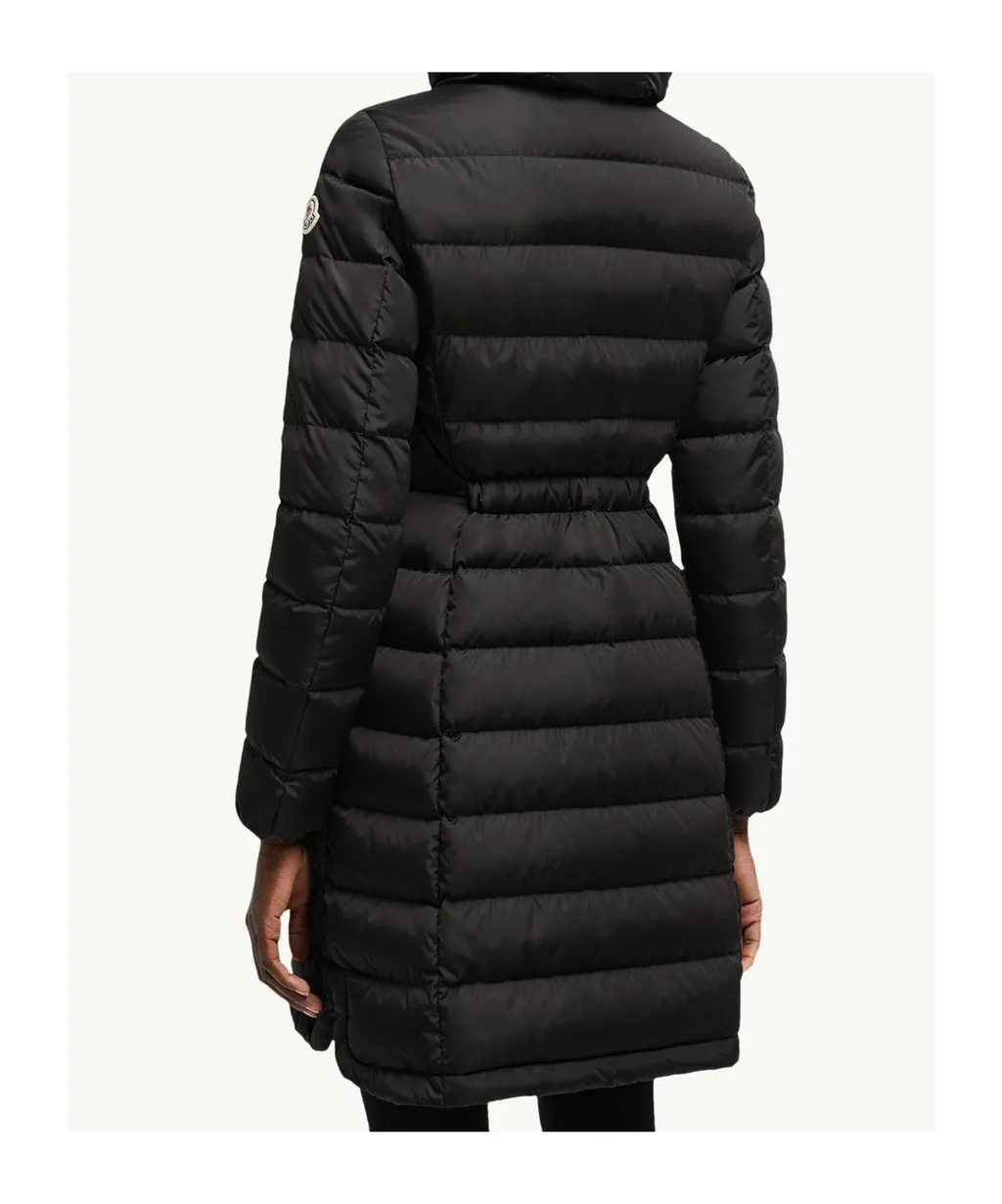 Flammette Hooded Long Down Jacket