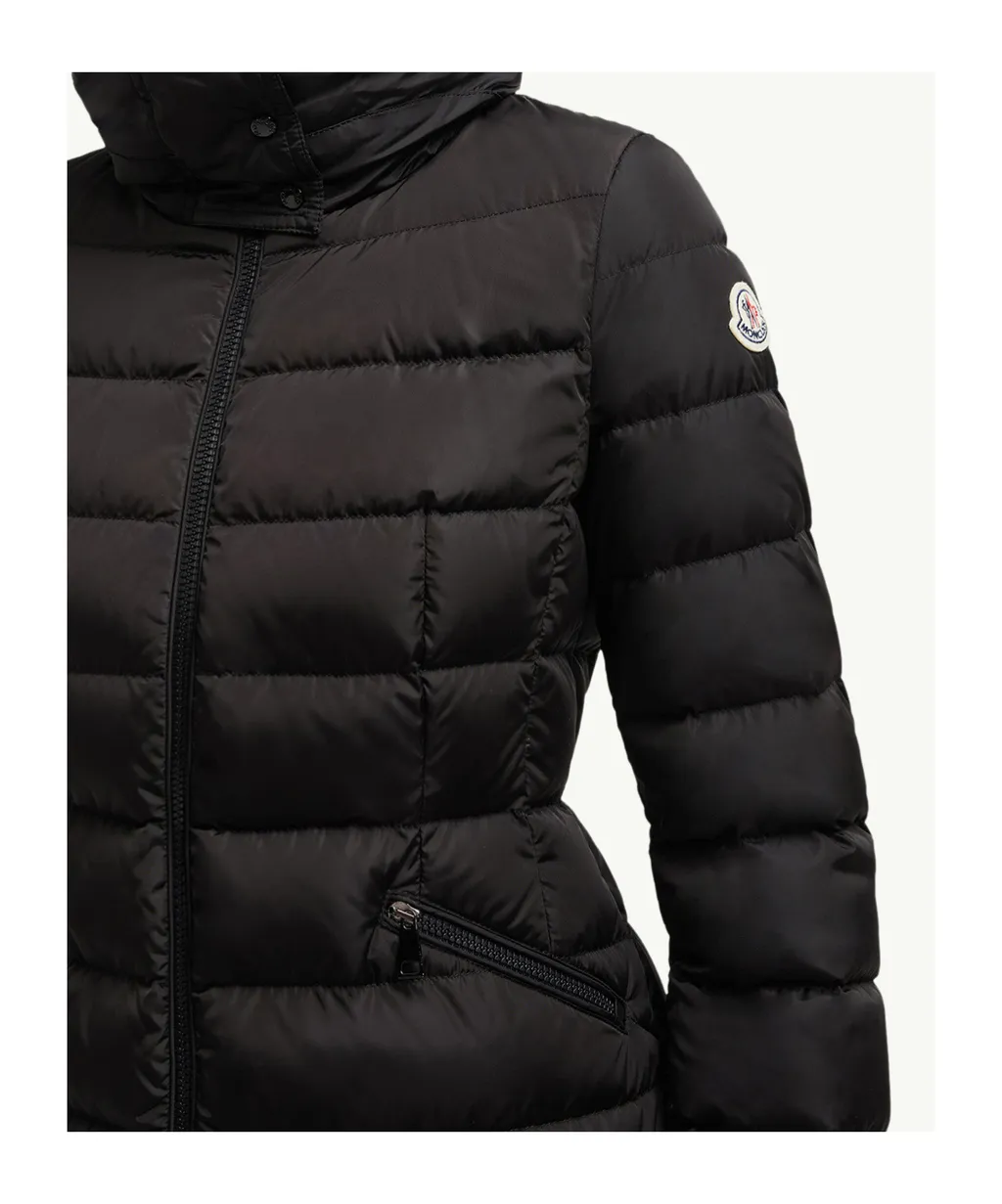 Flammette Hooded Long Down Jacket