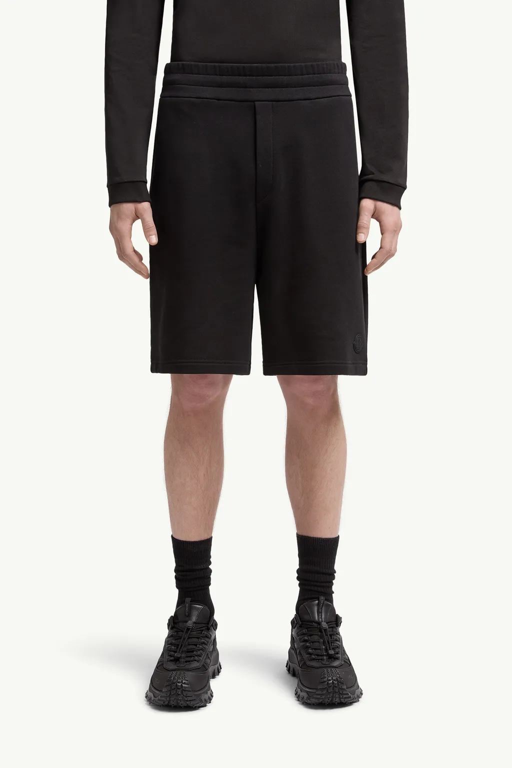 Logo Patch Cotton Shorts
