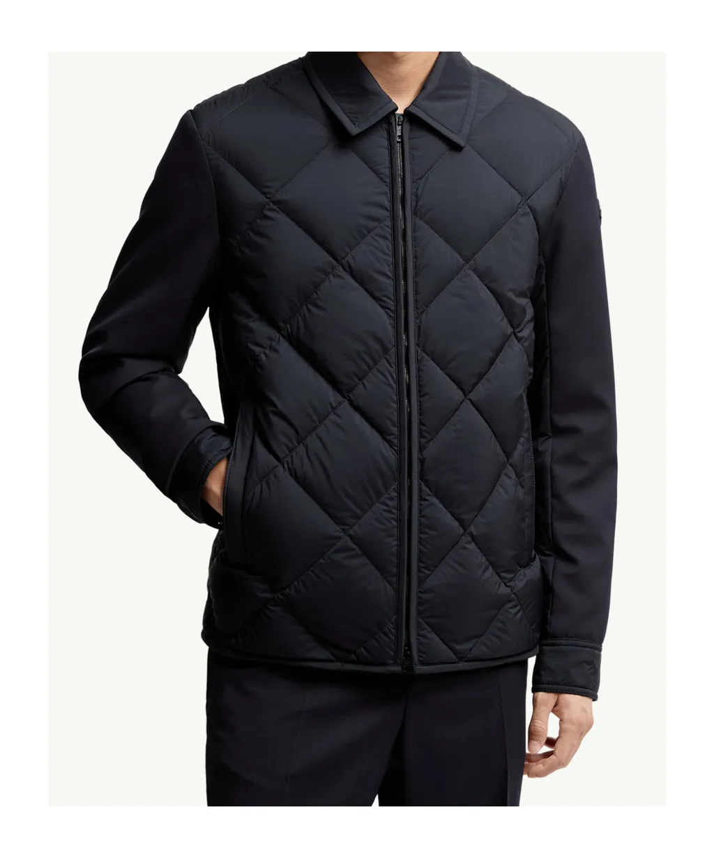 Aiguille Diamond-Quilted Down Shirt Jacket