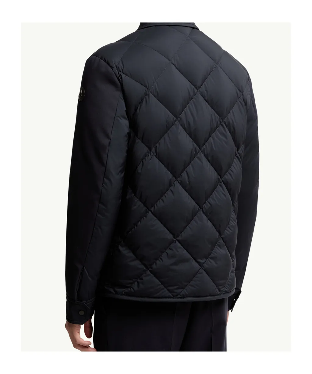 Aiguille Diamond-Quilted Down Shirt Jacket
