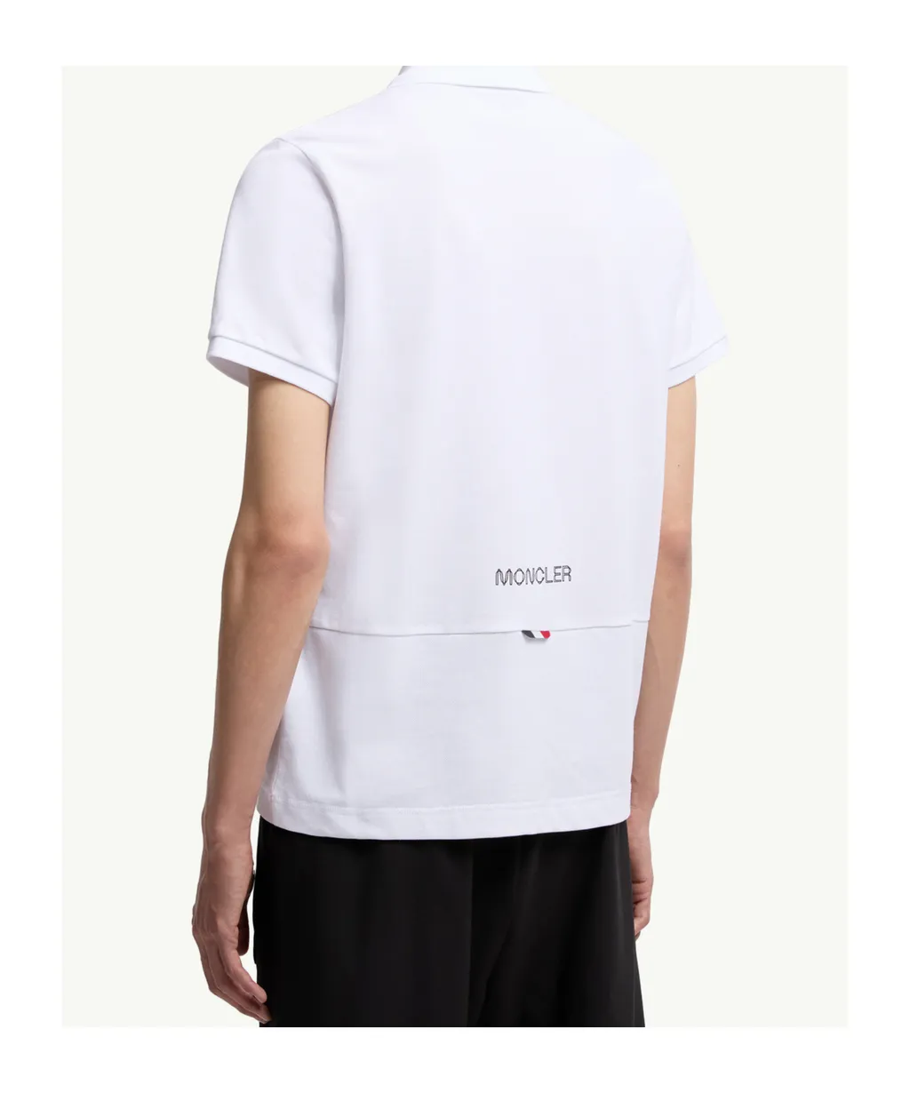 Logo Patch Cotton Piquet Polo Shirt