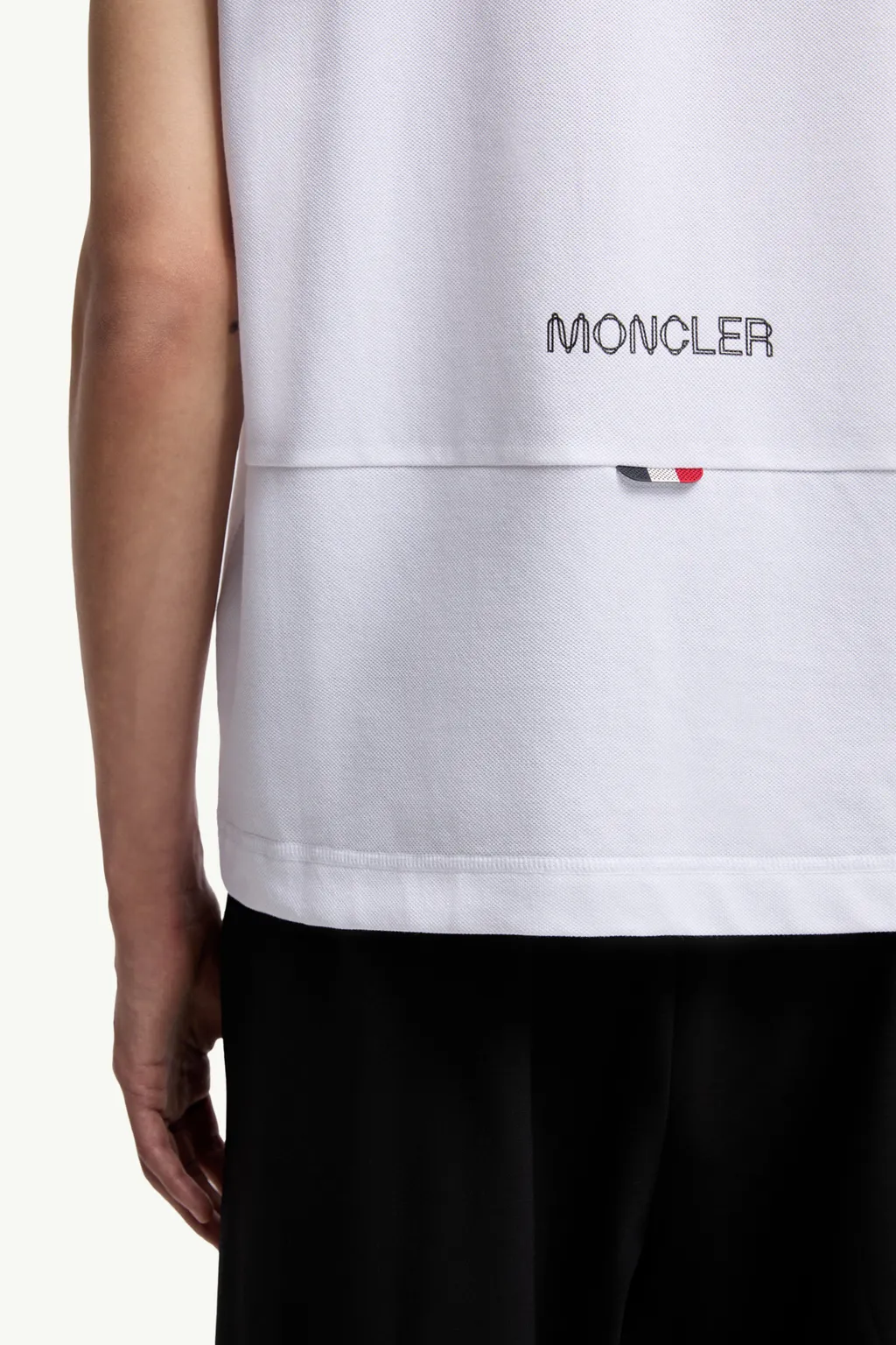 Logo Patch Cotton Piquet Polo Shirt