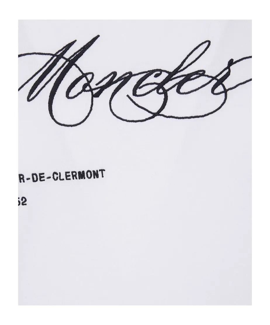 Embroidered Logo Cotton T-Shirt