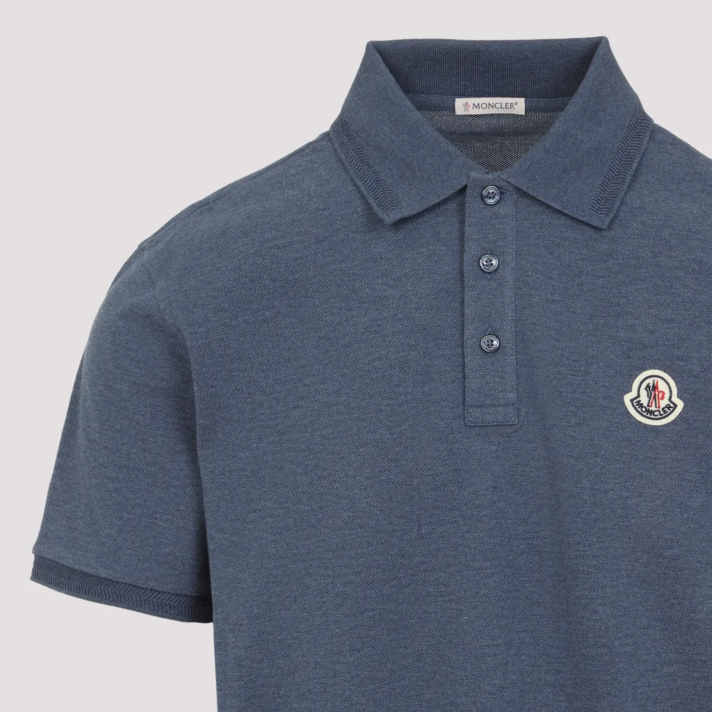 Logo Patch Short-Sleeved Polo Shirt