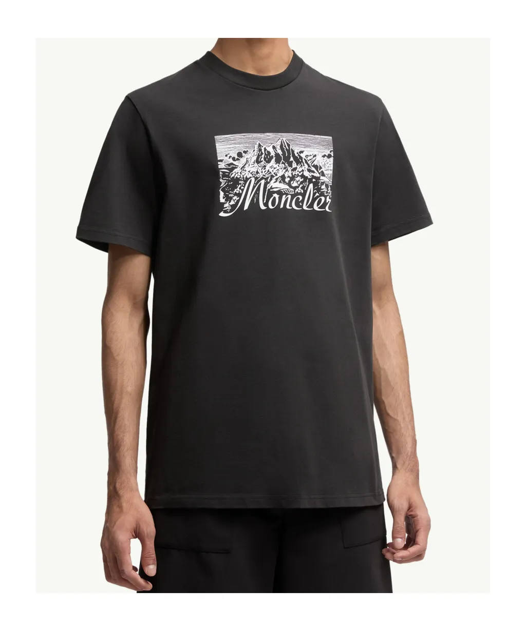 Mountain Printed Crewneck T-Shirt