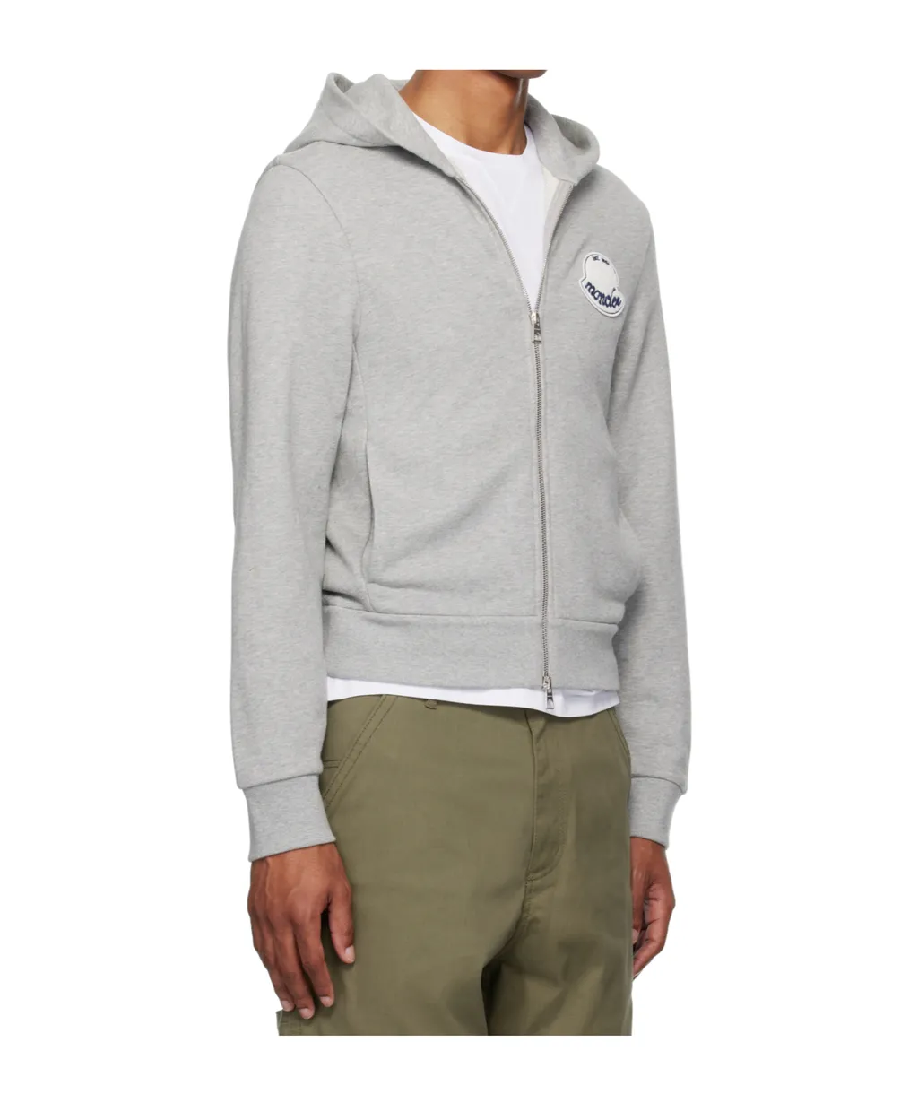 Logo-Patch Zipped Hoodie