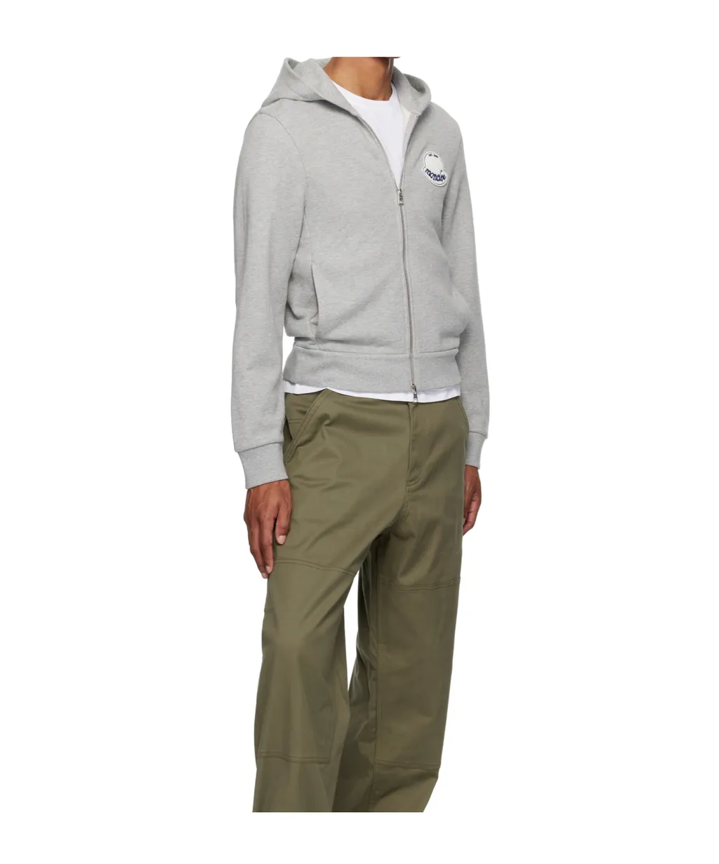 Logo-Patch Zipped Hoodie