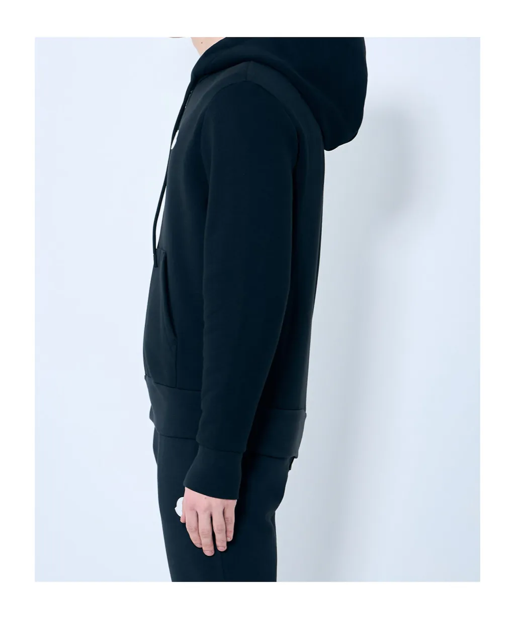 Logo Patch Drawstring Hoodie