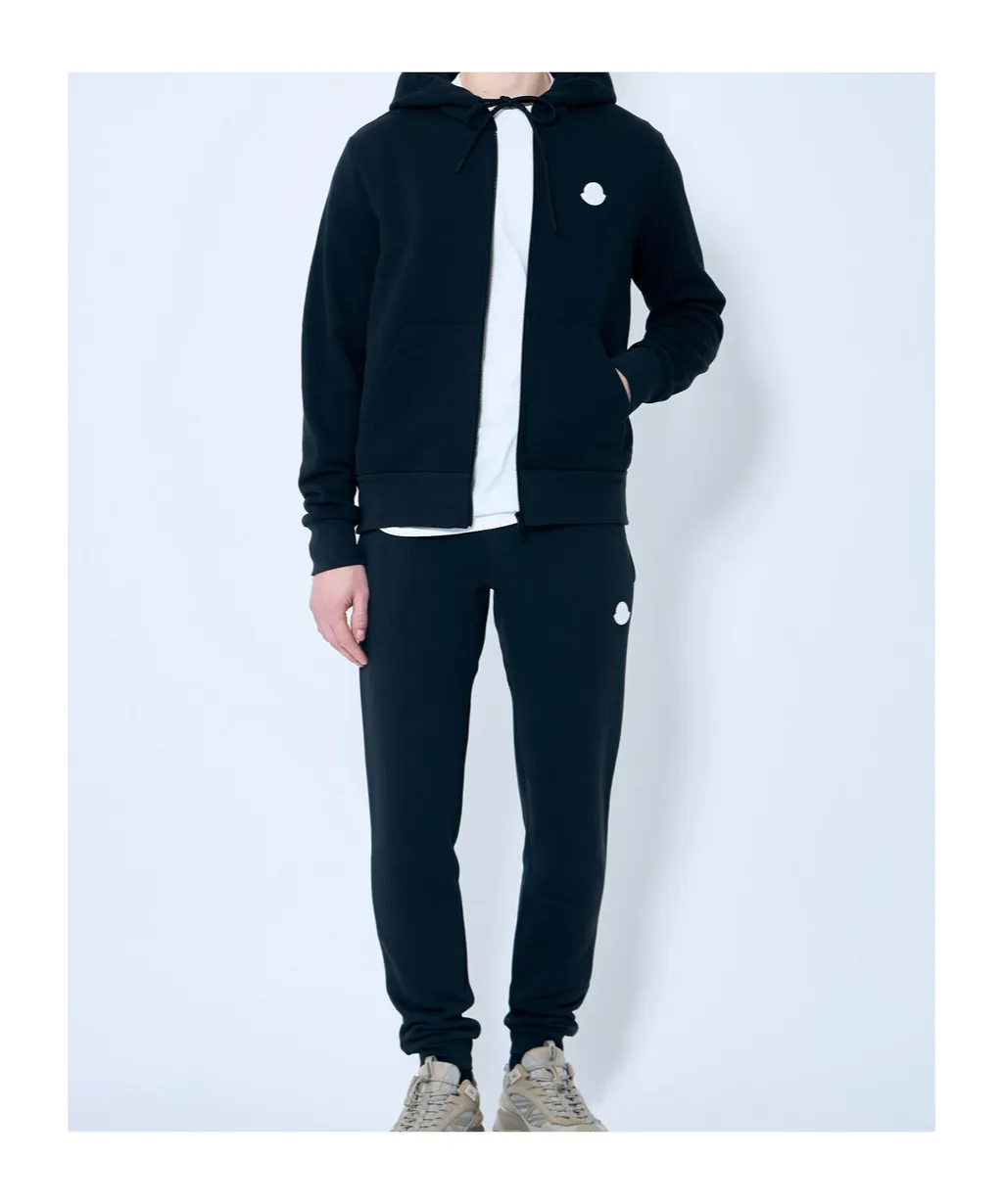 Logo Patch Drawstring Hoodie