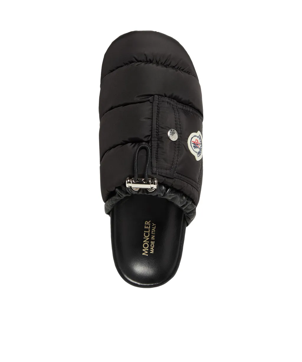 Logo Patch Padded Slippers