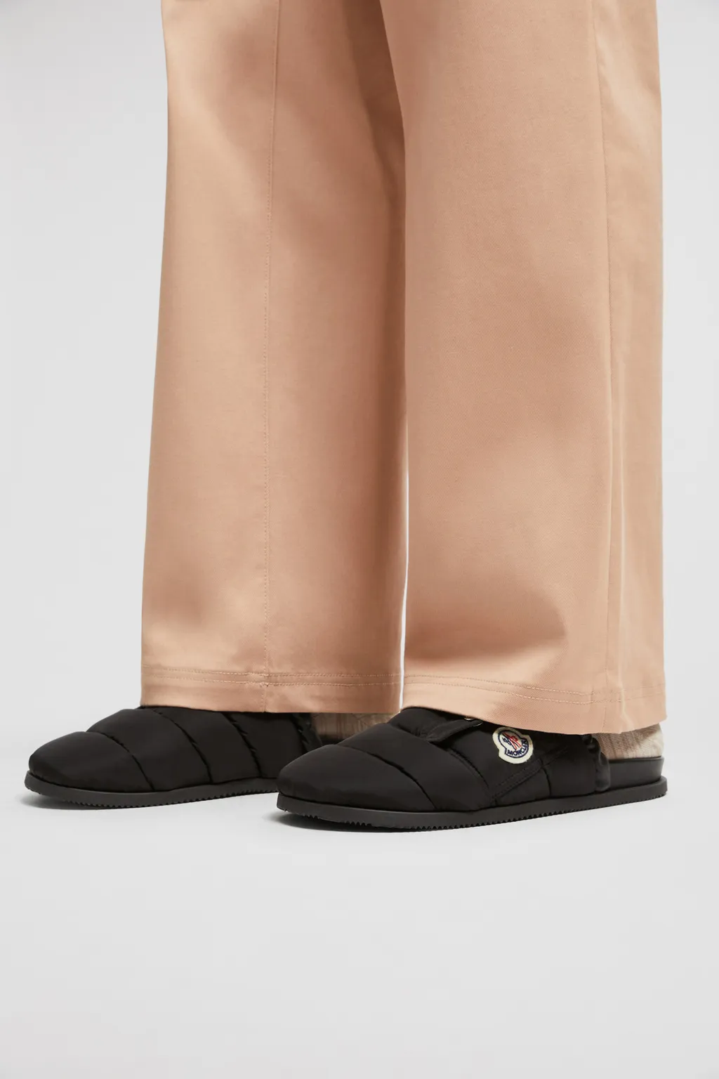 Logo Patch Padded Slippers