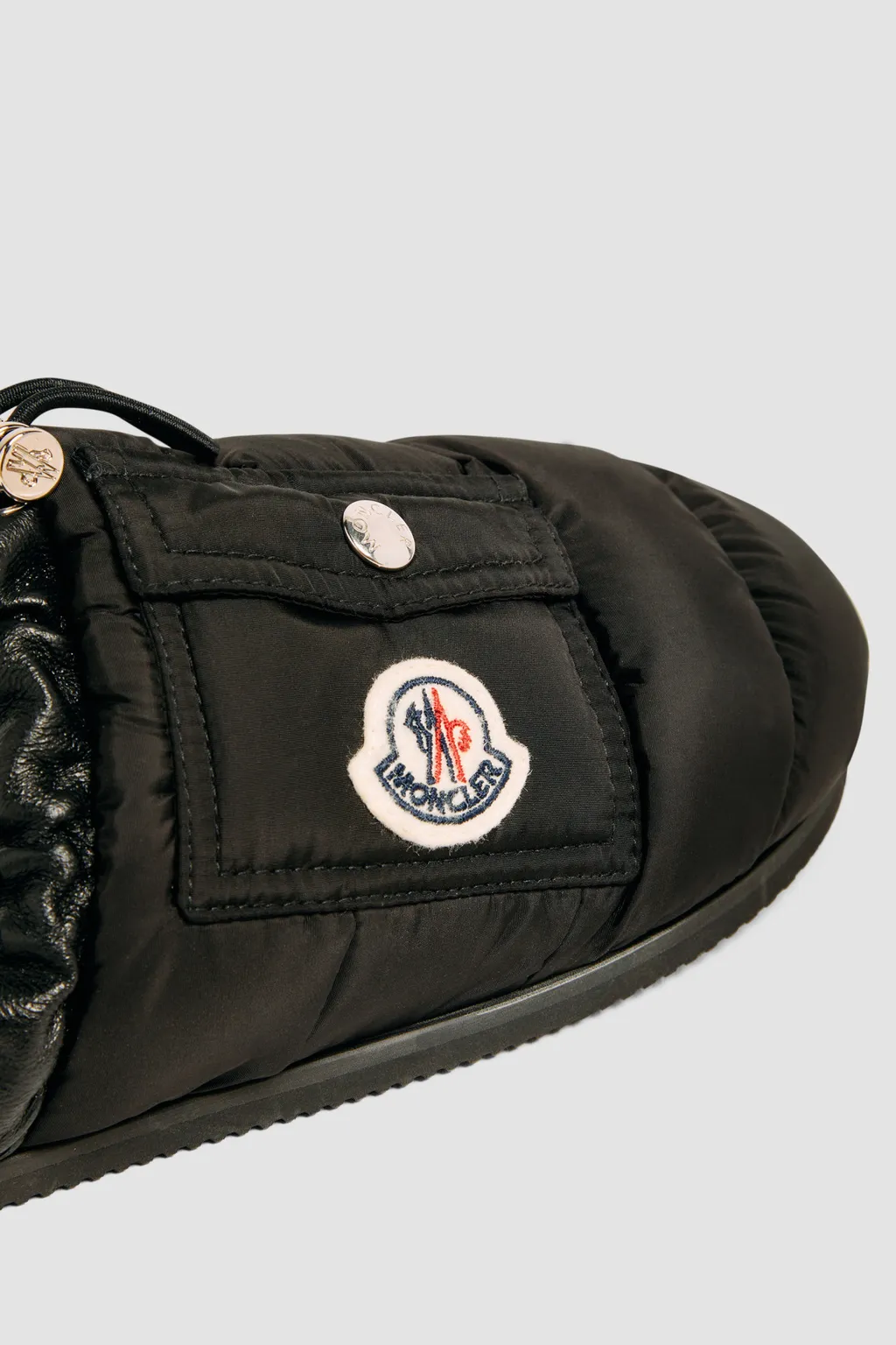 Logo Patch Padded Slippers