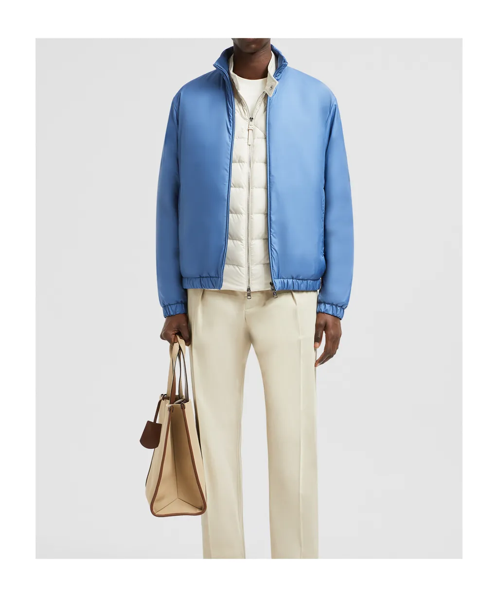 High-Neck Zipped Jacket