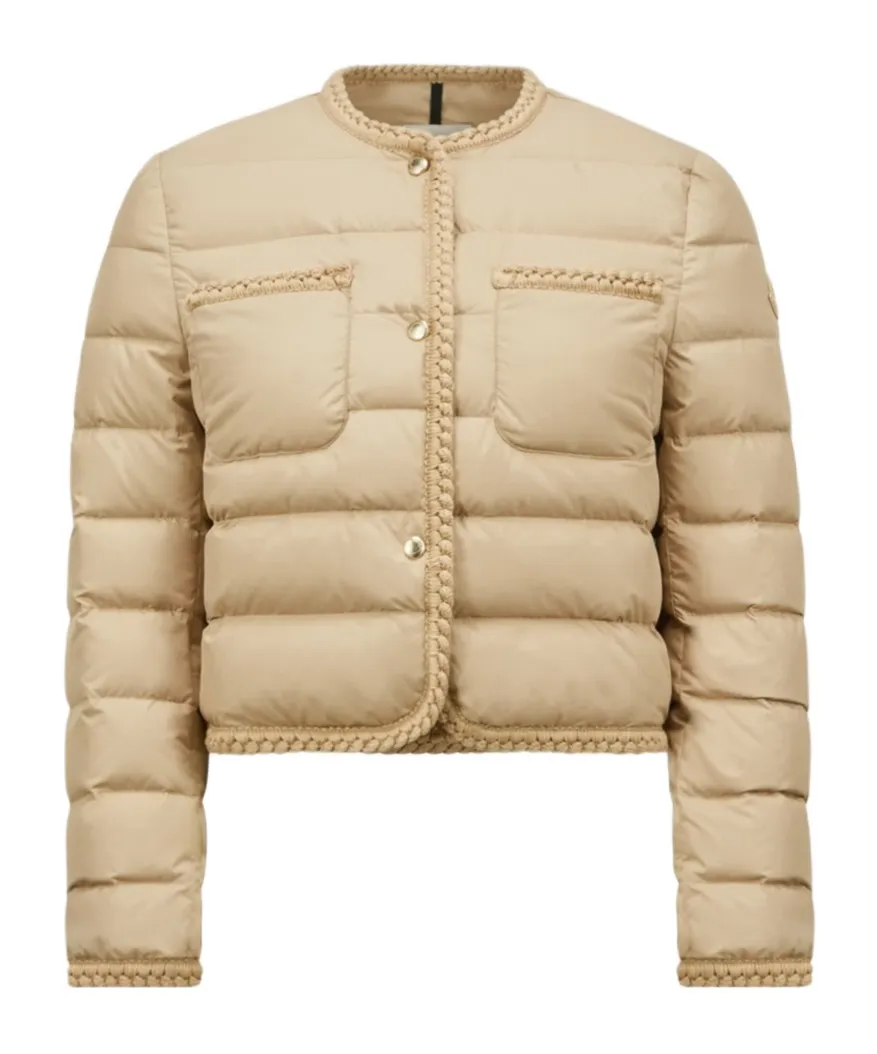 Gencay Braided Trim Short Down Jacket