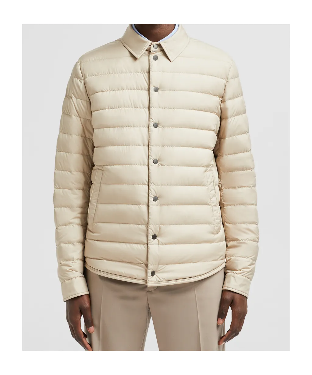 Collared Button-Up Padded Jacket