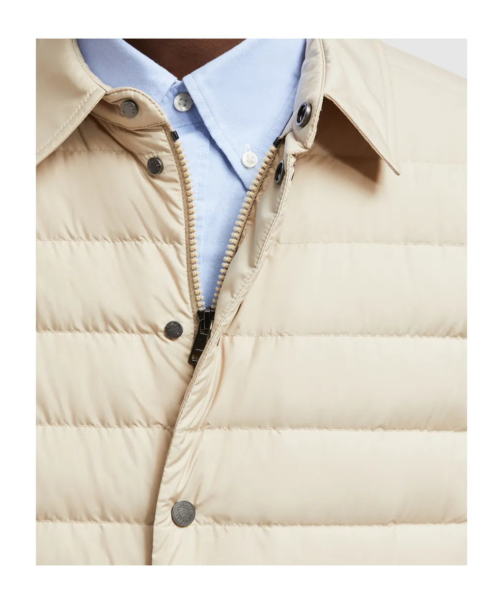 Collared Button-Up Padded Jacket