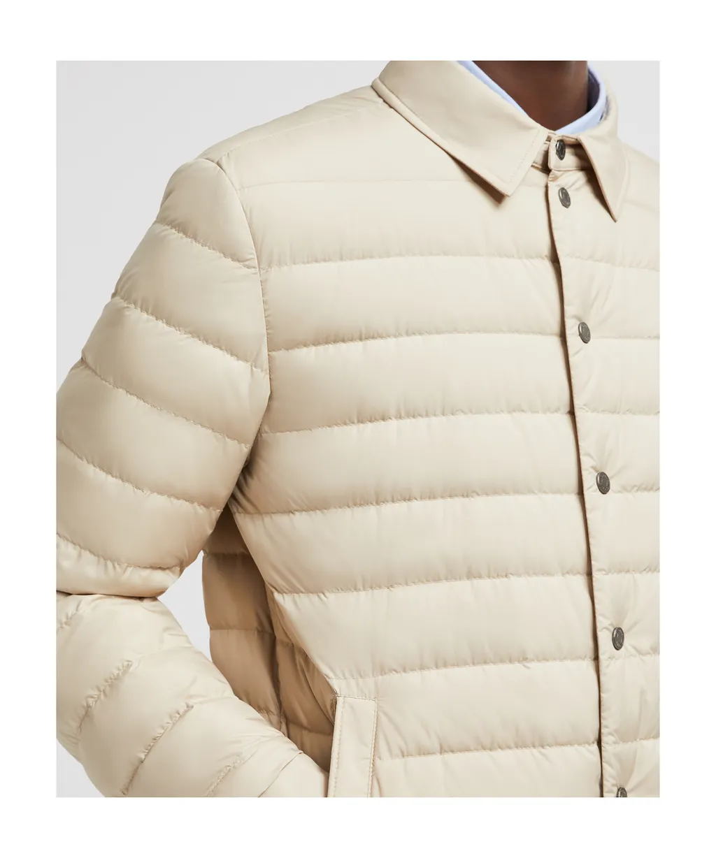 Collared Button-Up Padded Jacket