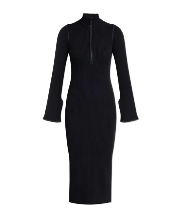 Ribbed-Knit Midi Dress