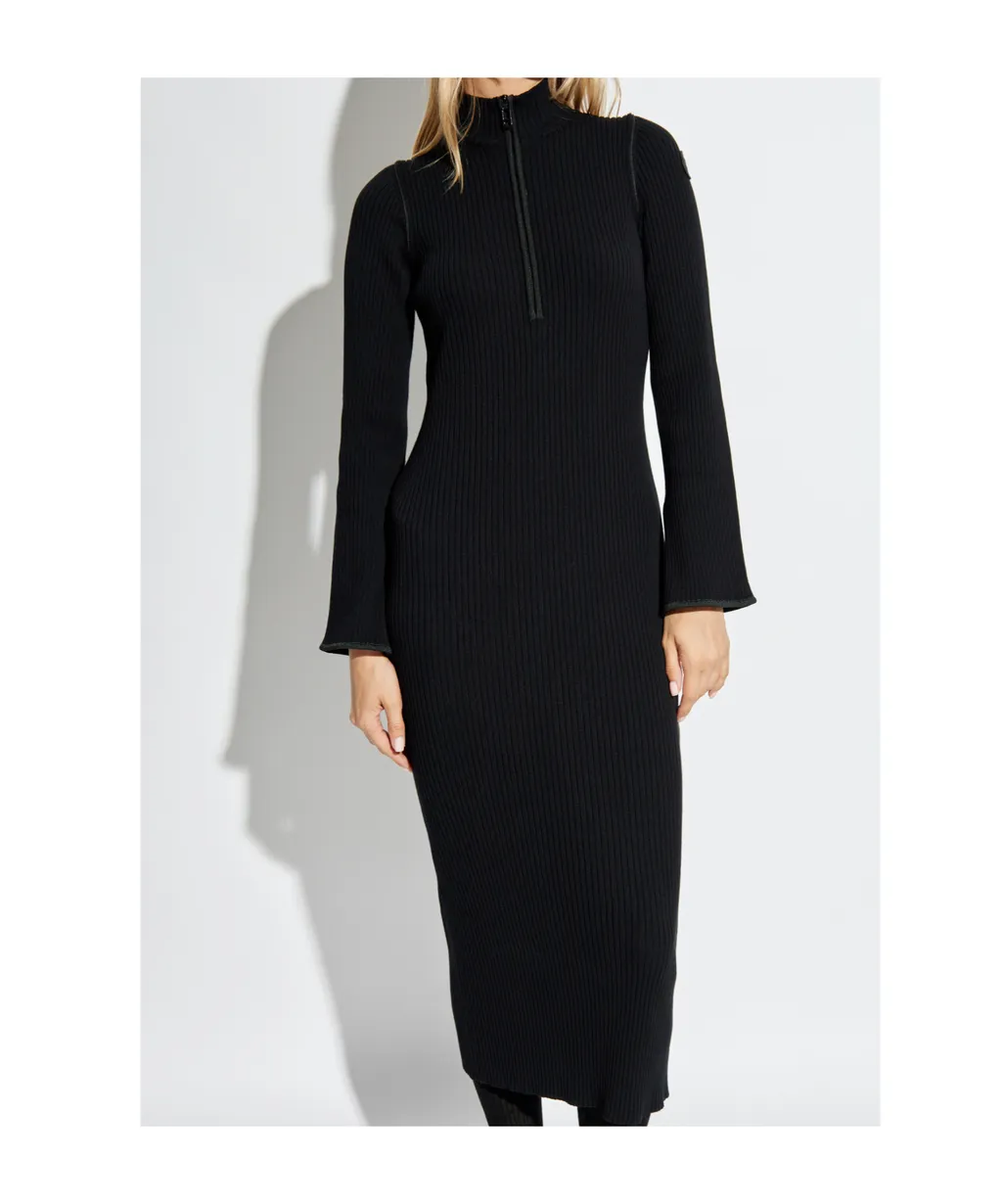 Ribbed-Knit Midi Dress