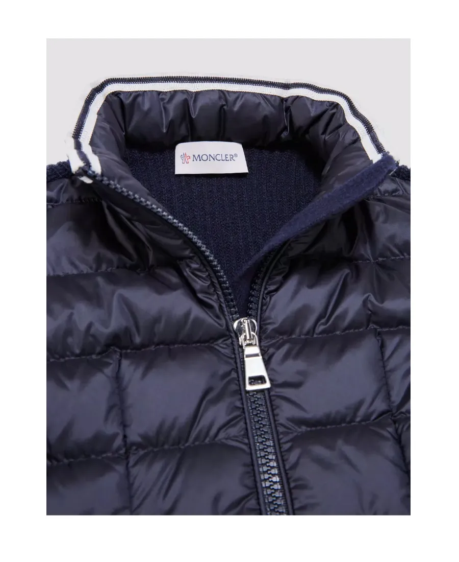 Padded Zip-Up Cardigan