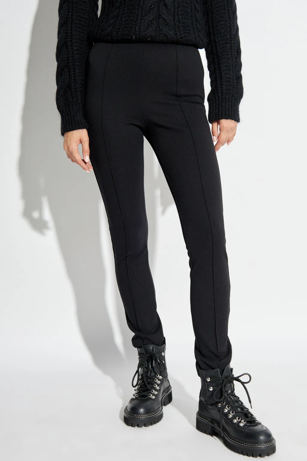 Pleated Slim-Fit Trousers