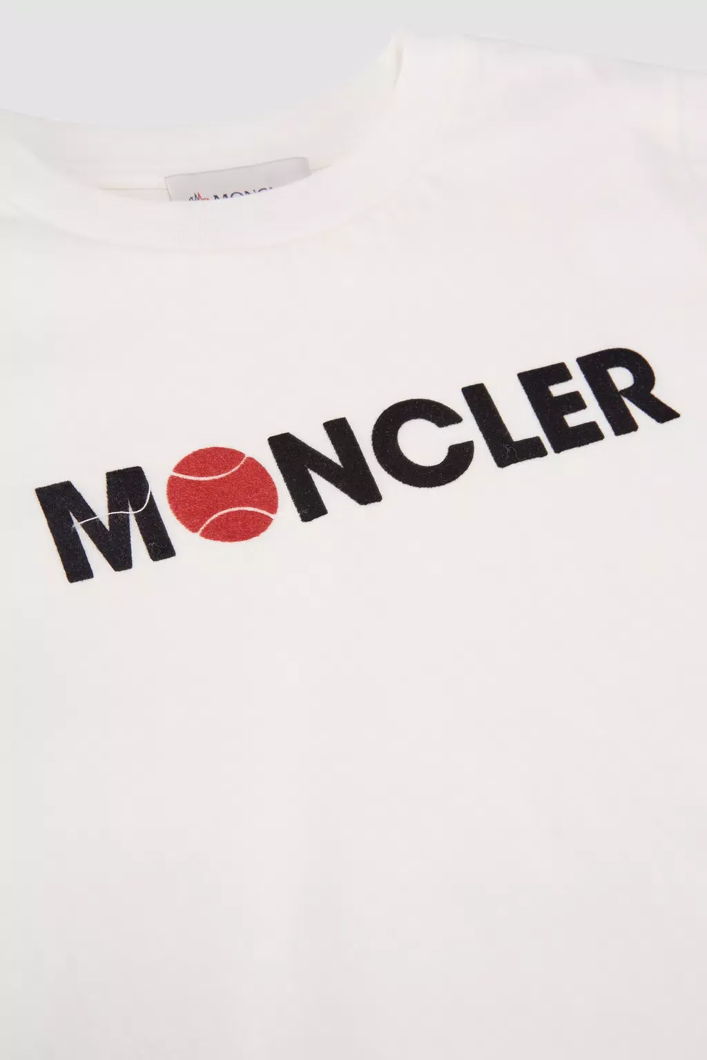 Flocked Logo Crewneck T-Shirt