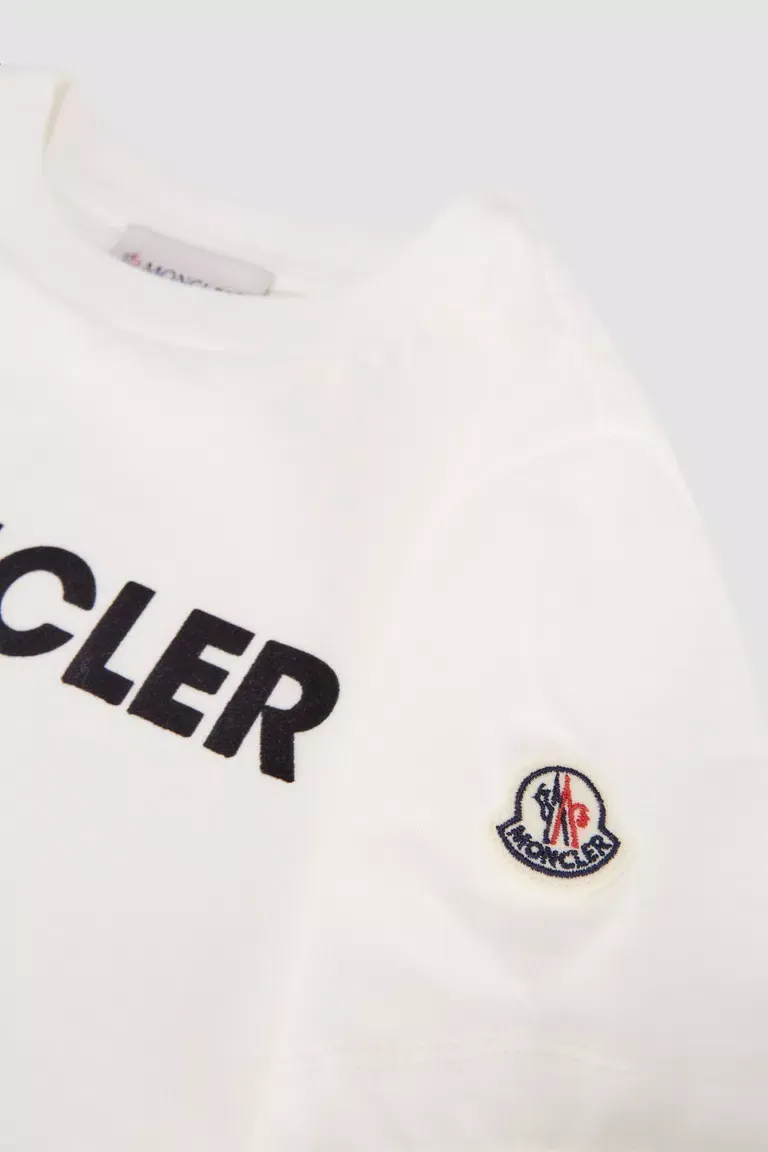 Flocked Logo Crewneck T-Shirt