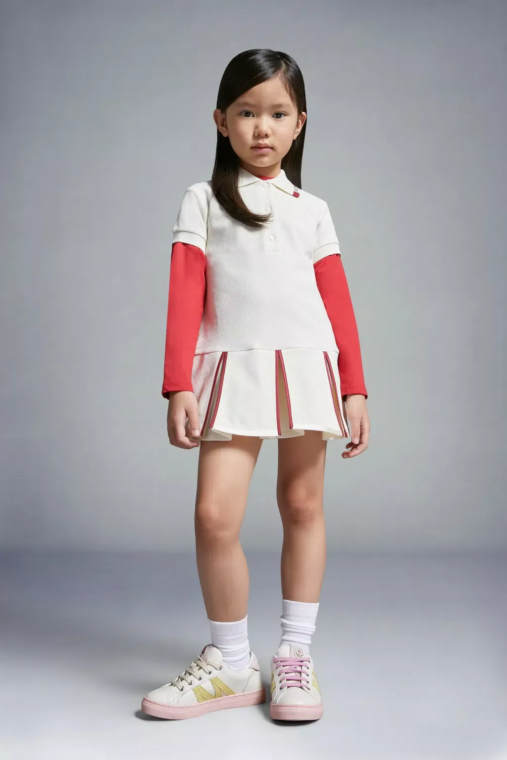 Logo Patch Polo Dress