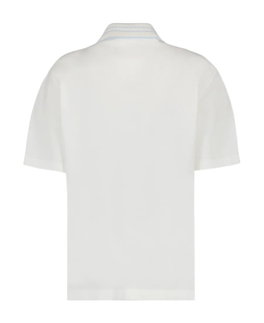 Logo Patch Short-Sleeved Polo Shirt