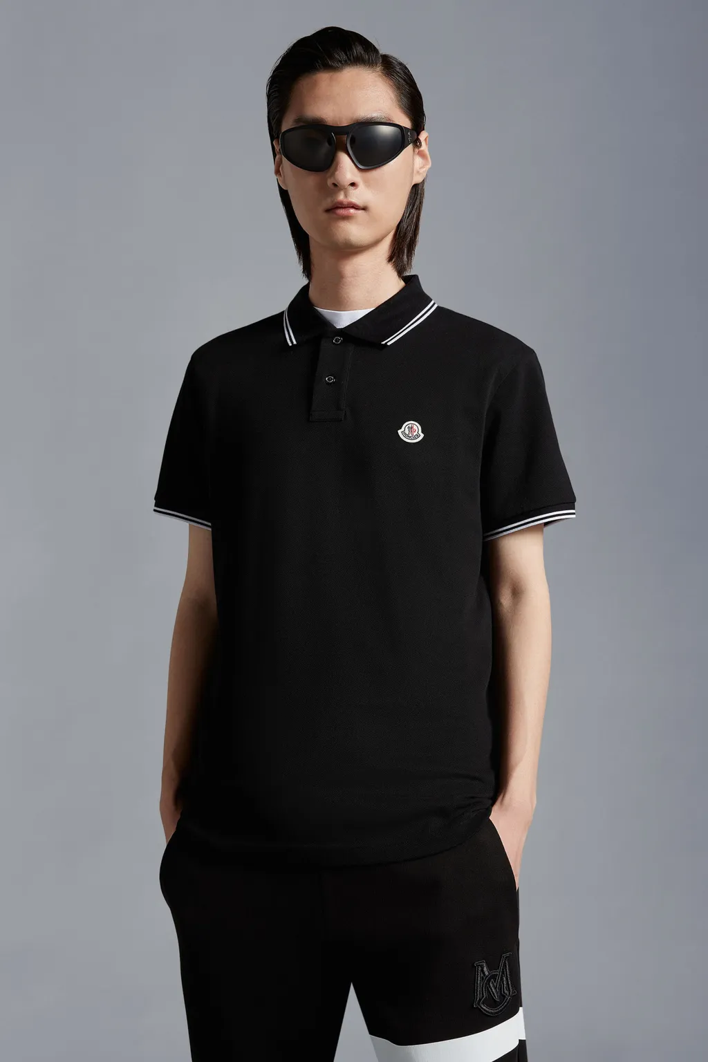 Logo Patch Polo Shirt