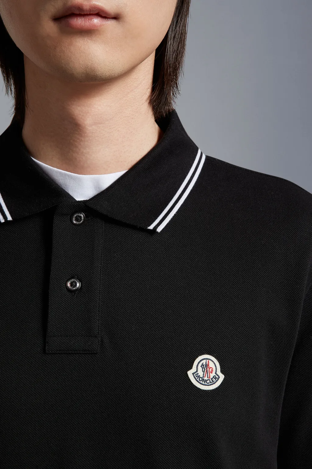 Logo Patch Polo Shirt