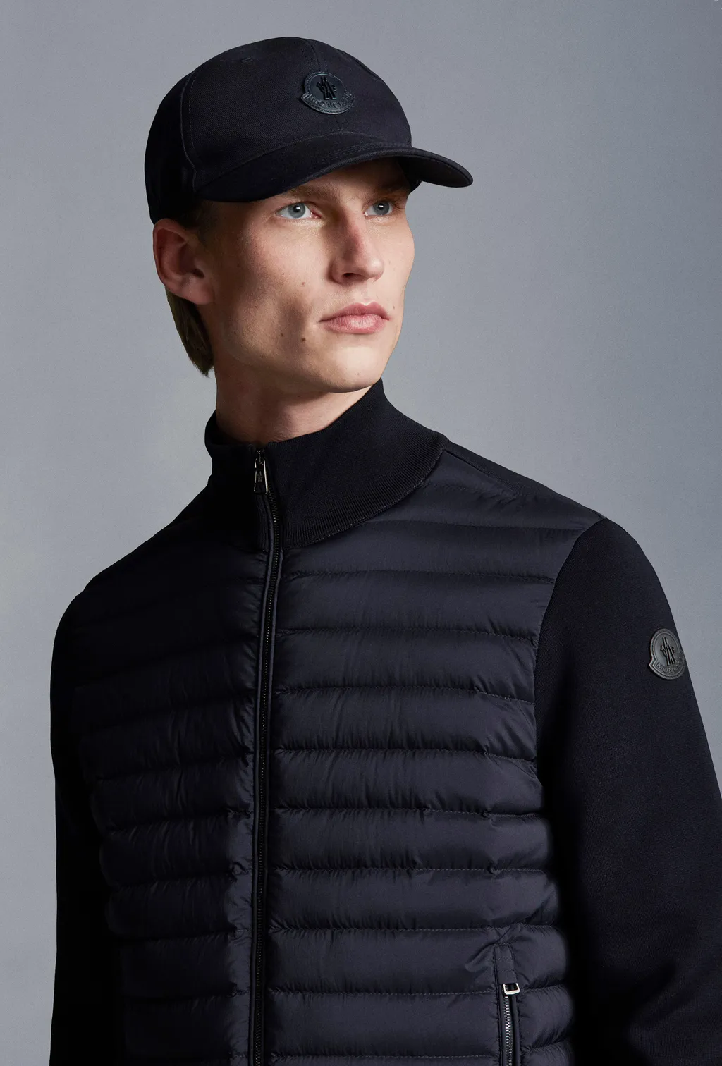 Padded Zip-Up Cardigan