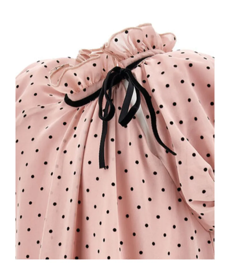 Polka Dot Ruffled Dress
