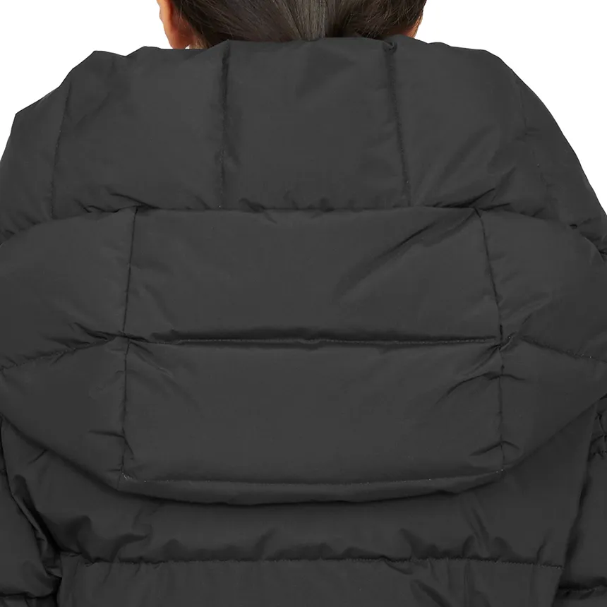 Long-Sleeved Hooded Down Jacket