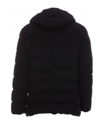 Florio Double-Breasted Hooded Padded Coat