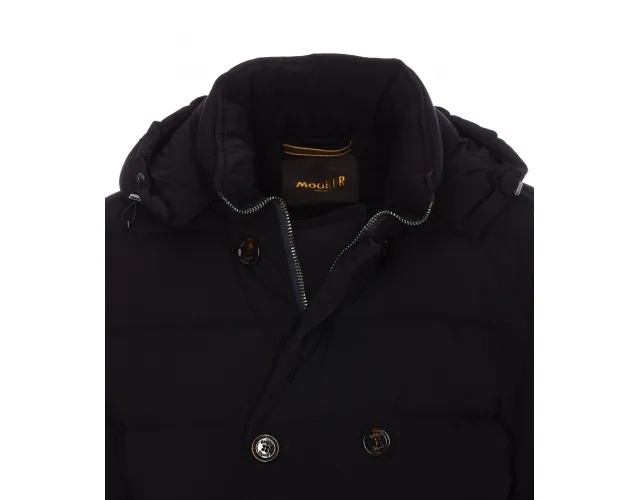 Florio Double-Breasted Hooded Padded Coat