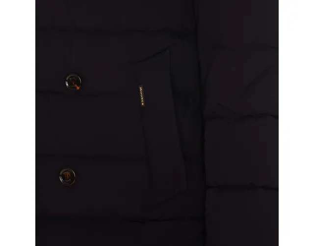 Florio Double-Breasted Hooded Padded Coat