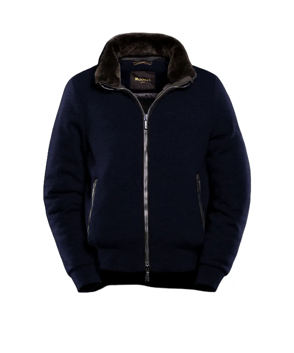 Double Zip Wool-Blend Coat