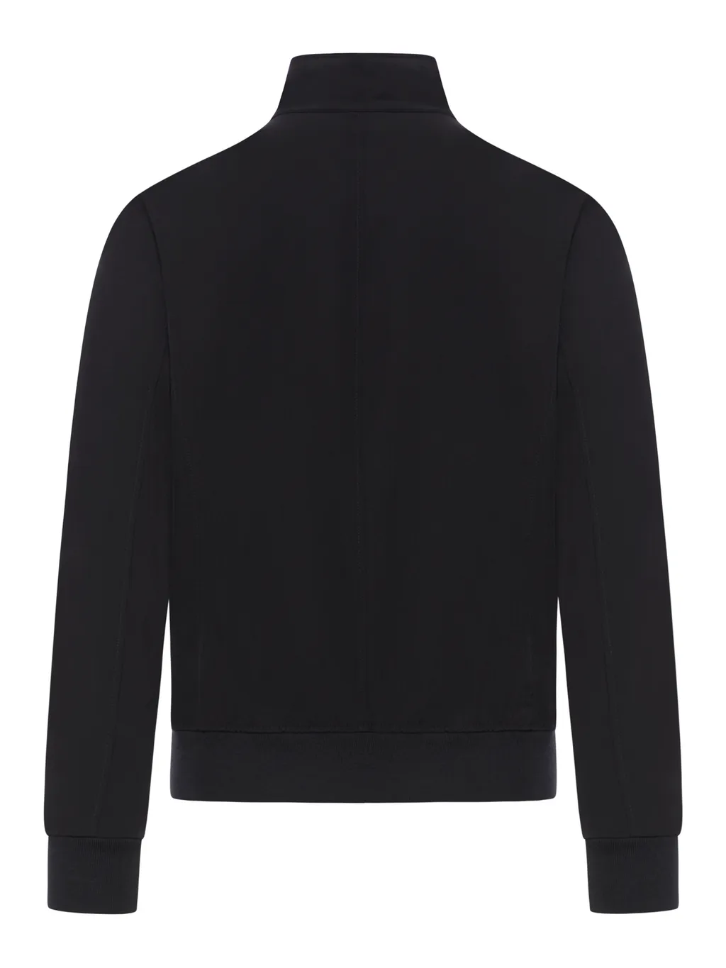 Zip-Up Ribbed Bomber Jacket