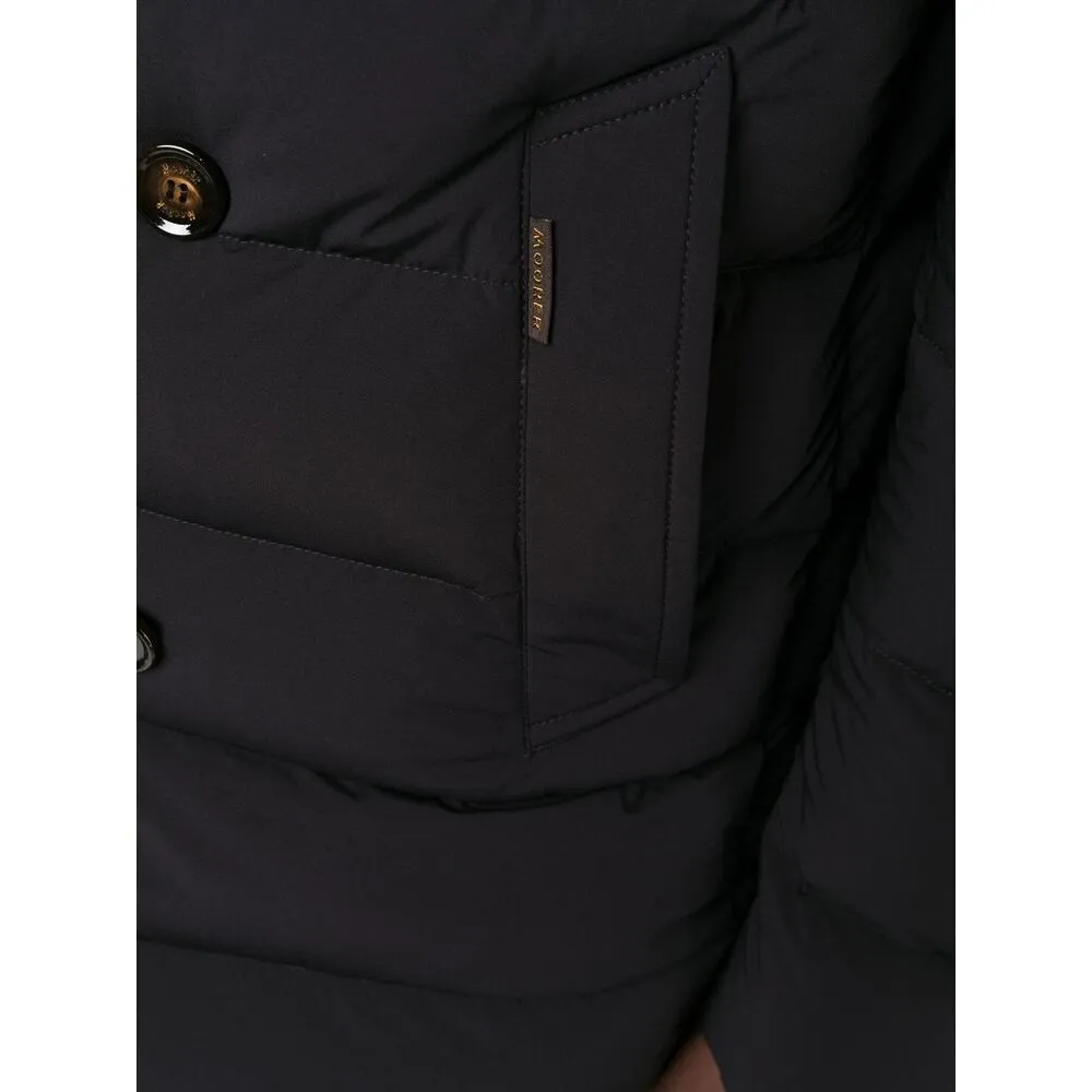 Double-Breasted Quilted Down Jacket