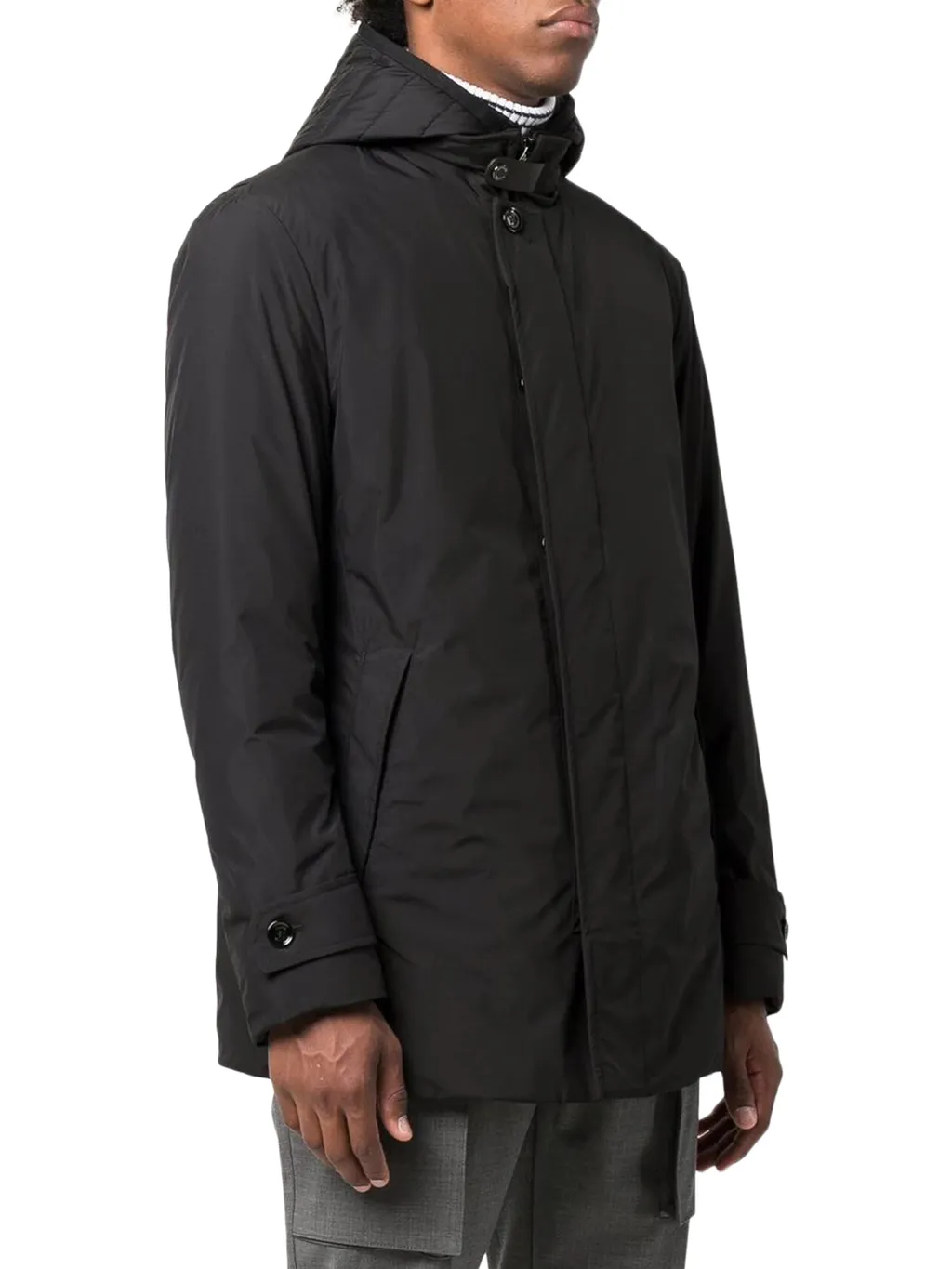 Double-Layer Hooded Coat
