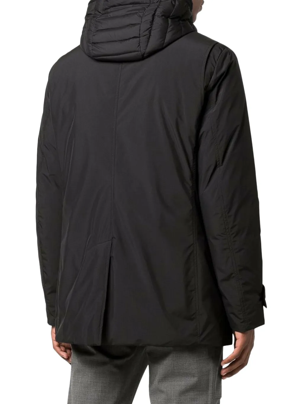 Double-Layer Hooded Coat