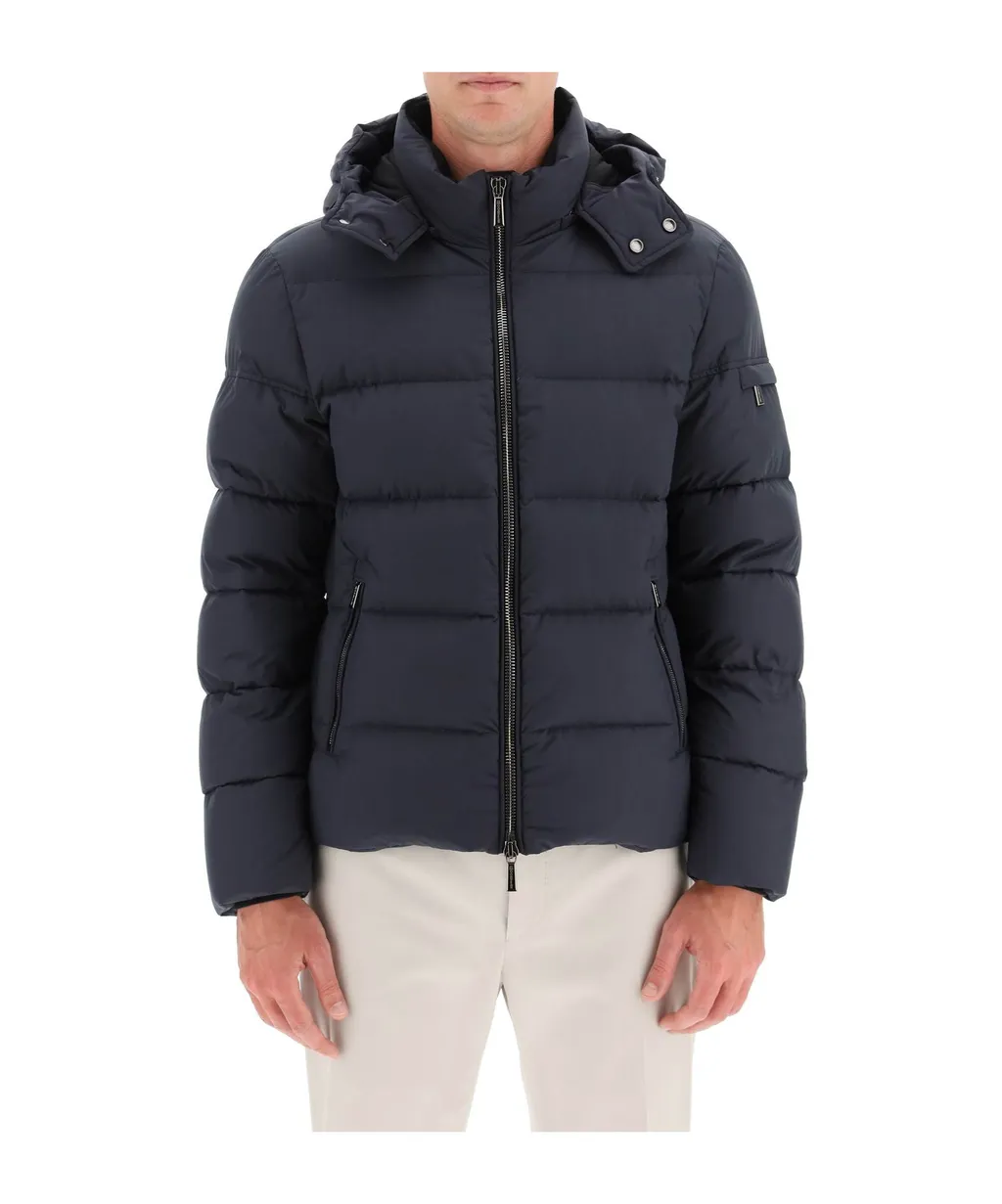 Brett-Skt Hooded Zipped Down Jacket