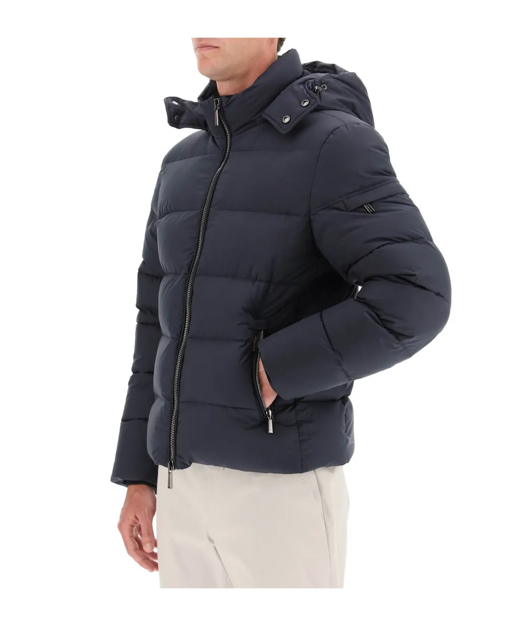 Brett-Skt Hooded Zipped Down Jacket