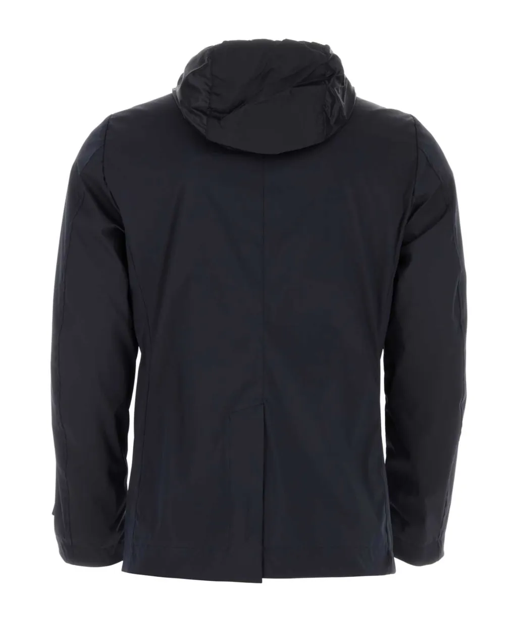 Larkin-Jk Double-Breasted Hooded Jacket